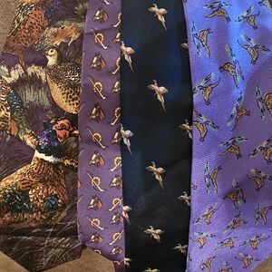 Ralph Lauren Pheasant Patterned Tie Collection